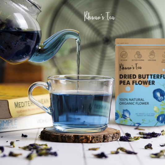 Dried Butterfly Pea Tea Natural Organic Flower Herbal Vegan Healthy NON-GMO