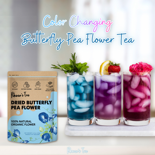 The Magic of Butterfly Pea Flower Tea Color Changing Blue Pea Tea