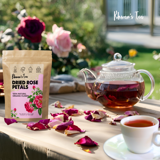 The Benefits of Drinking Rose Petal Tea Rose tea Rose flower Natural Organic Non-GMO Gluten free