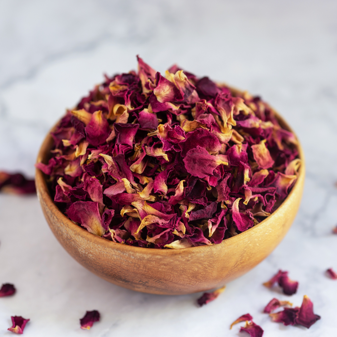 Dried Rose Petals Bulk Pack Wholesale Pure Natural Organic Herbal Flower Tea Vegan Healthy Product of Thailand