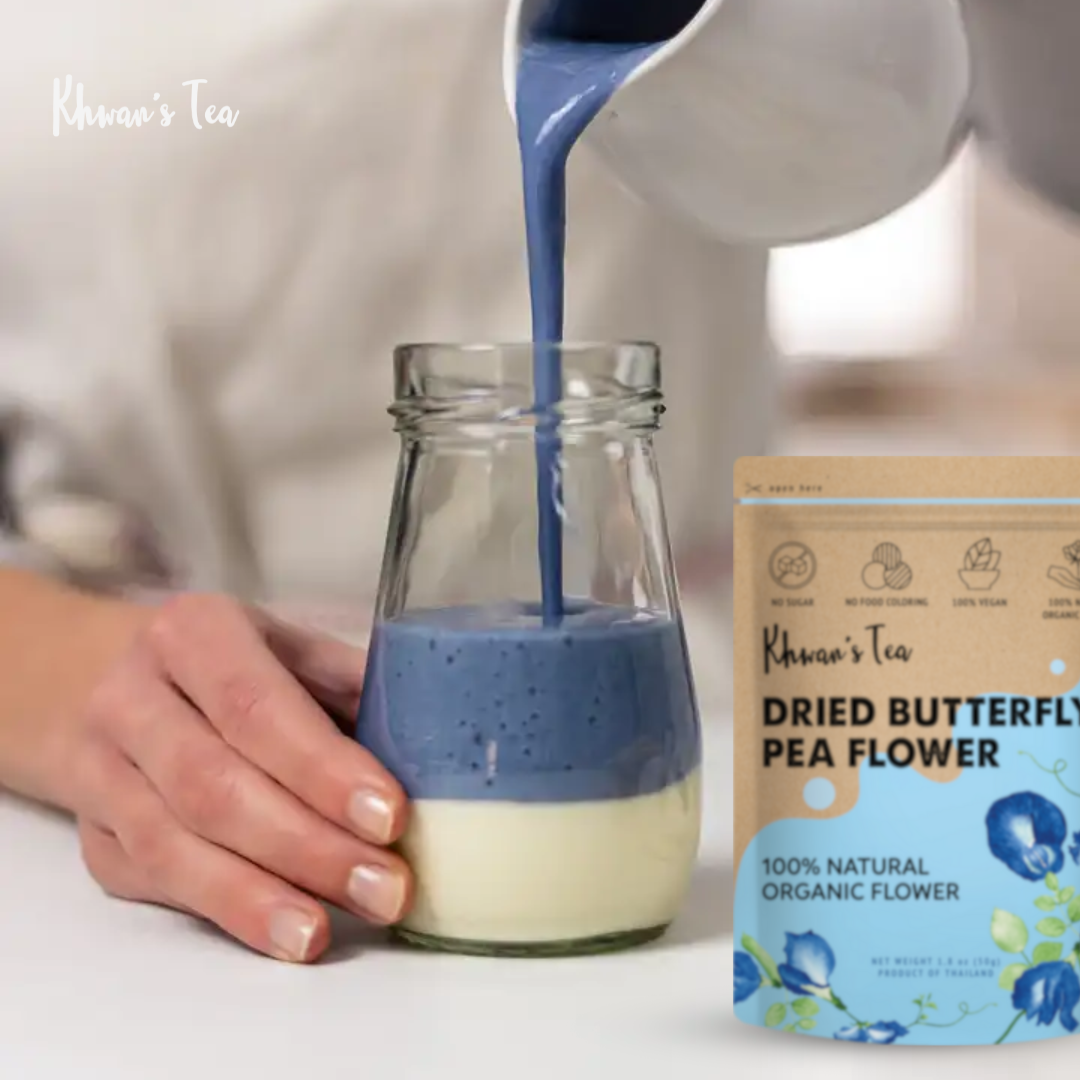 Butterfly Pea Smoothie Recipe Healthy Vegan Non-GMO Gluten Free