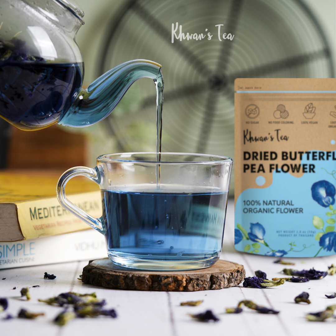 Dried Butterfly Pea Tea Natural Organic Flower Herbal Vegan Healthy NON-GMO