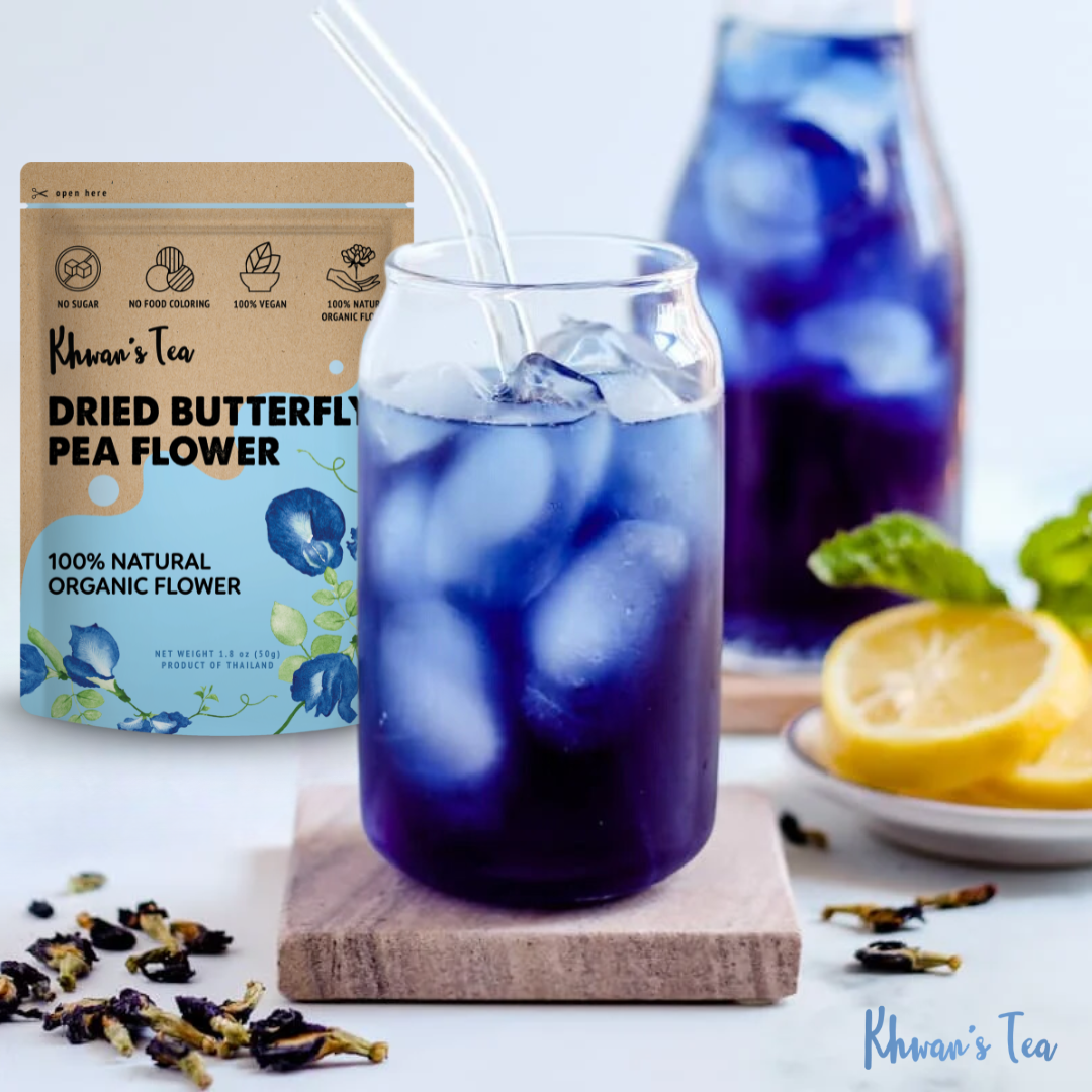 Butterfly Pea Flower For Cooking Blue Pea Tea Natural Food Dye Color Organic Vegan Healthy NON-GMO