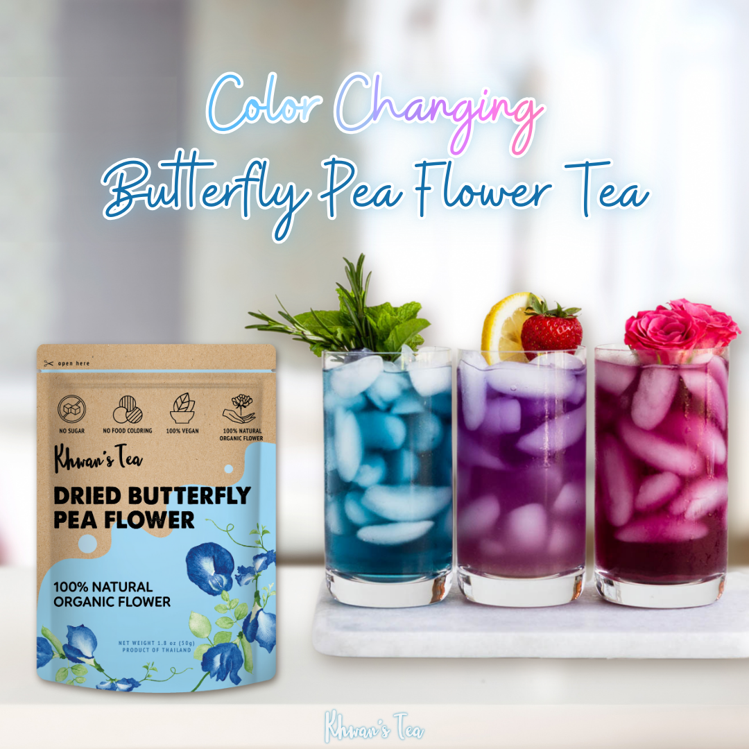 The Magic of Butterfly Pea Flower Tea Color Changing Blue Pea Tea