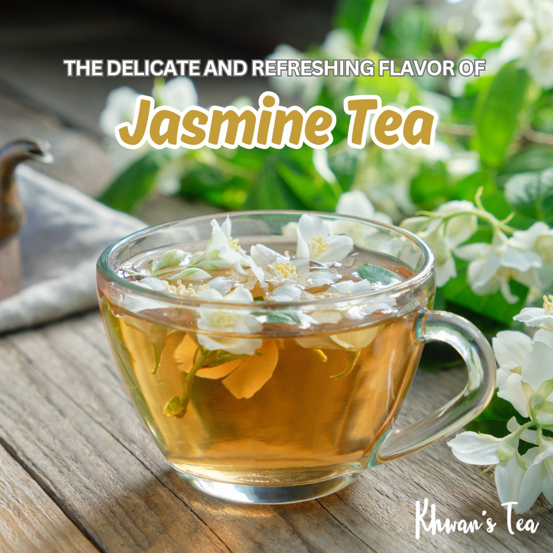 The Delicate and Refreshing Flavor of Jasmine Tea Natural Organic Vegan NON-GMO