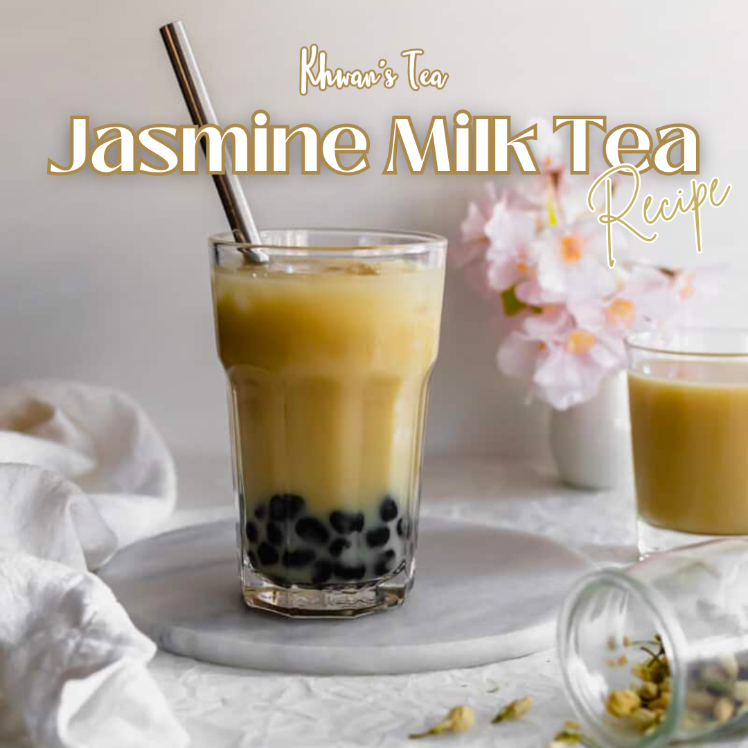 Jasmine Milk Tea Recipe Natural Organic Flower Vegan Healthy NON-GMO