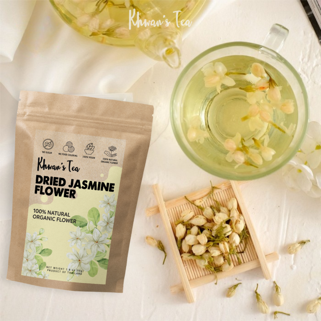 The Perfect Cup of Jasmine Flower Tea Natural Organic Vegan NON-GMO