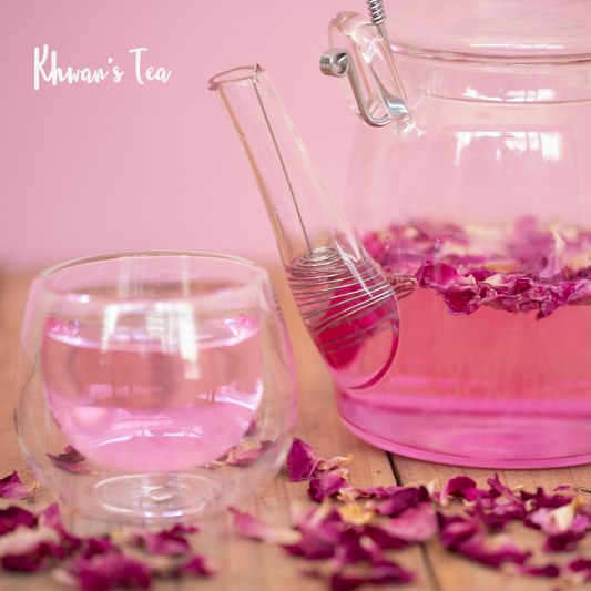 Rose Petals Tea Recipe Natural Organic Rose Flower Vegan Healthy NON-GMO