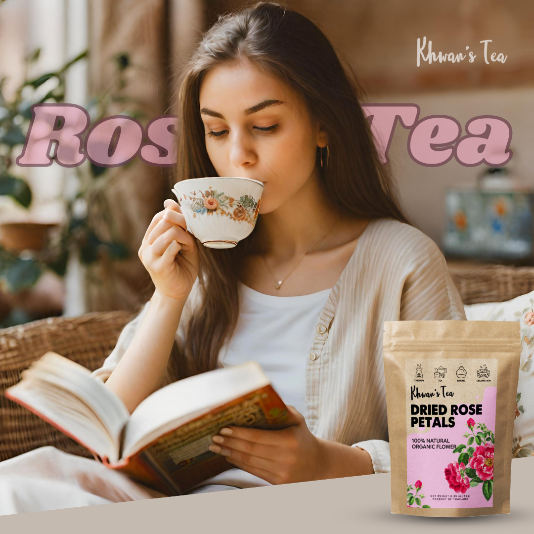 Rose tea has many health benefits ์Rose Petals Pose Flower Non-GMO Gluten Free Vegan