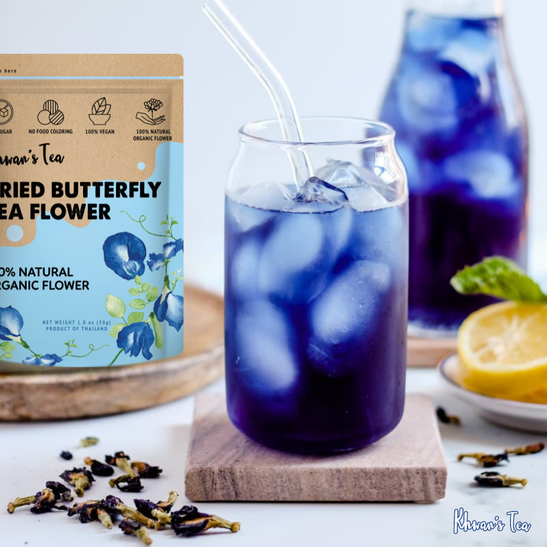 Peflower Tea ABOUT BUTTERFLY PEA FLOWER TEA – Khwan's Tea