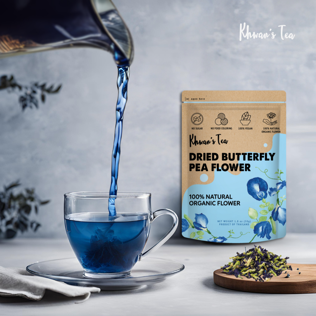 Magic Color Changing Tea From Butterfly Pea Flowers Natural Blue Pea Tea Non-GMO Gluten Free