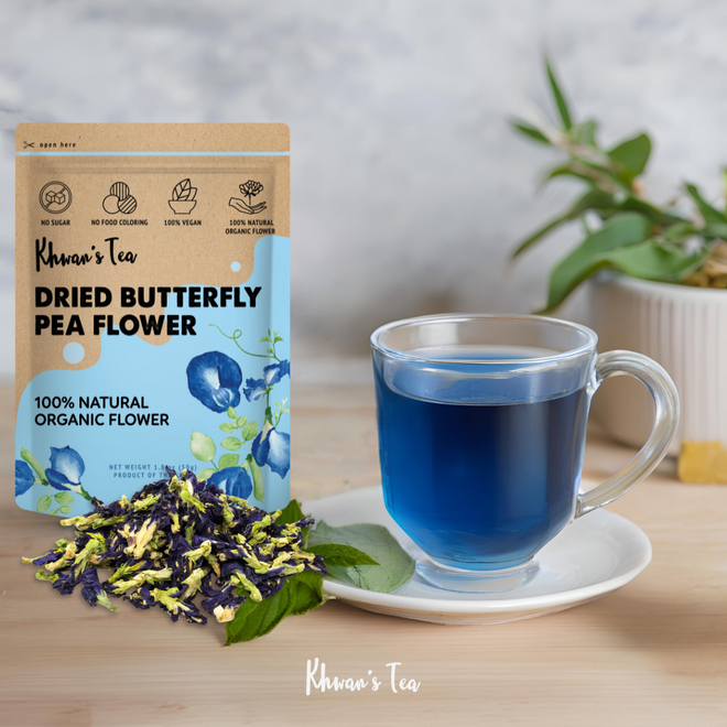 Peflower Tea What You Need to Know About the Butterfly Pea Flower Tea – Khwan's Tea