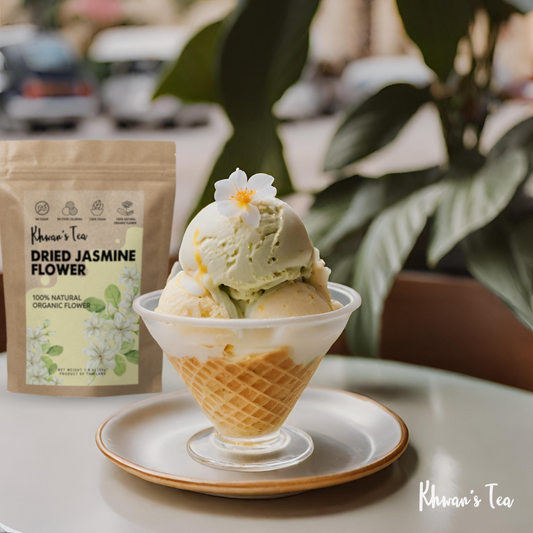 Jasmine Tea Ice Cream Recipe Jasmine Flower Tea Organic Natural Non-GMO Gluten Free