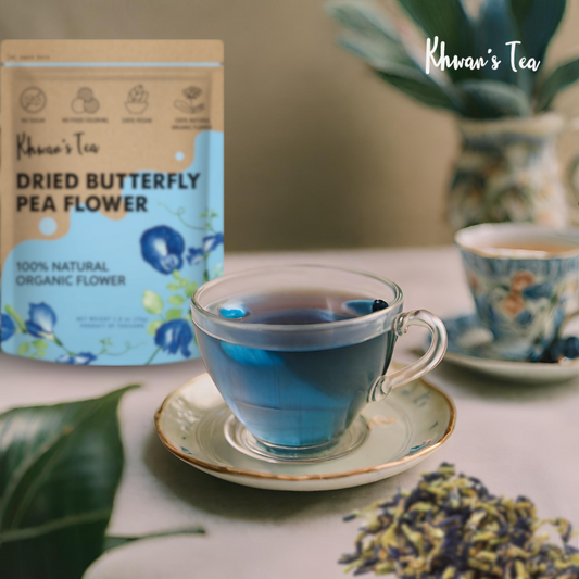 Benefits of Butterfly Pea Flower Tea Herbal Tea No Sugar Non-GMO Gluten Free