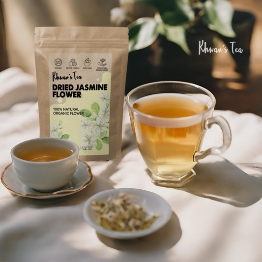 Jasmine Tea Health Benefits and How to Brew Jasmine flower tea Herbal tea Non GMO Gluten free