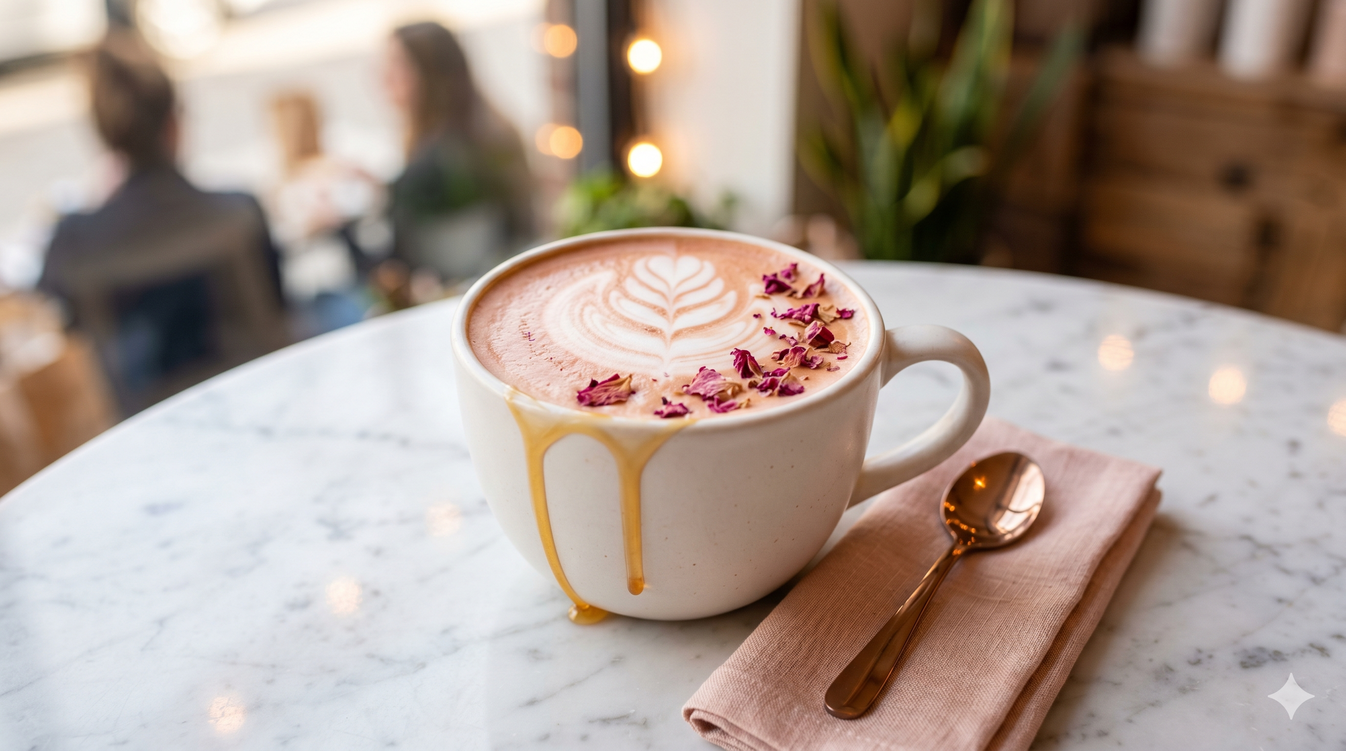Rose Petal Honey Latte