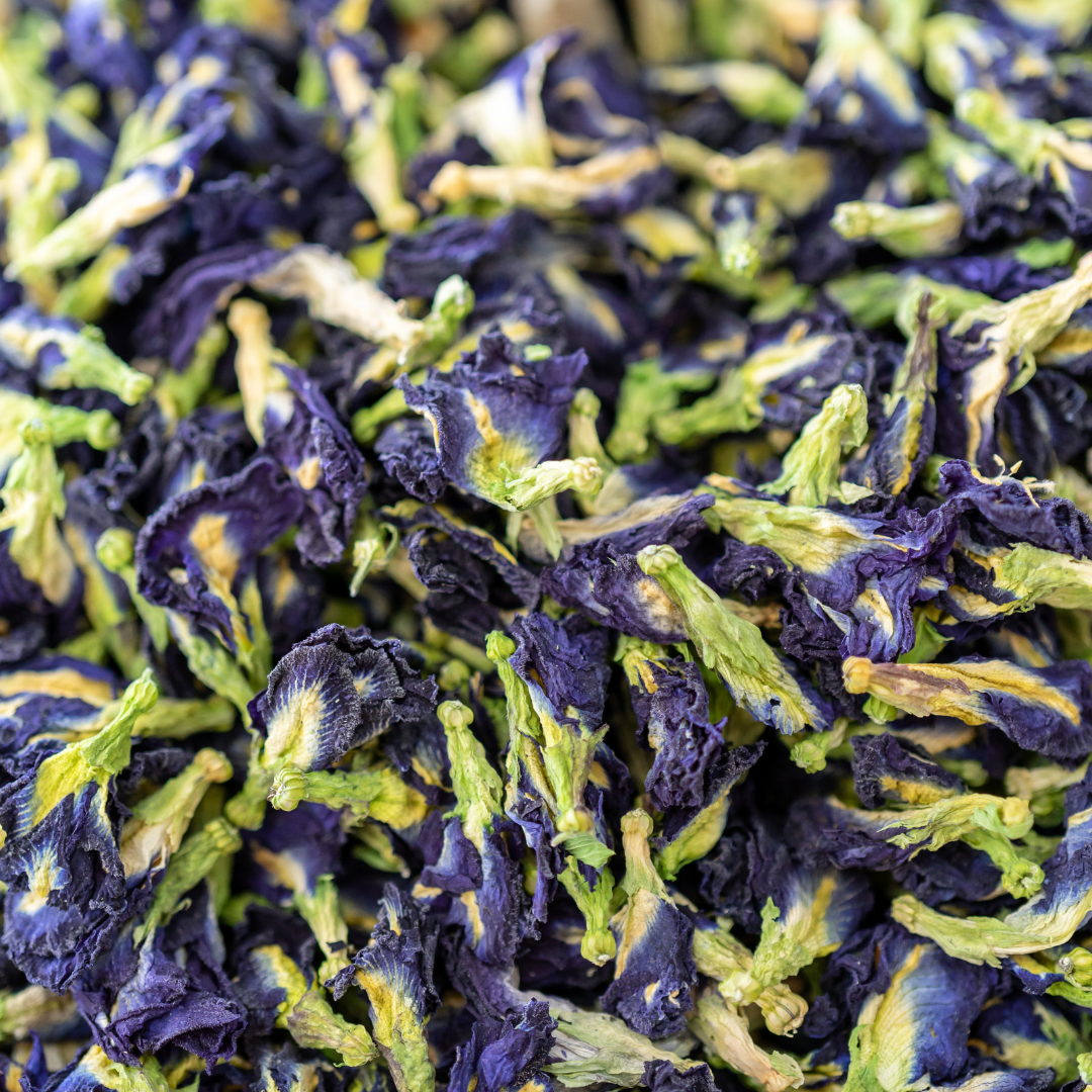 Dried Butterfly Pea Flowers Bulk Pack Wholesale Pure Natural Organic Herbal Blue Tea Vegan Healthy Product of Thailand