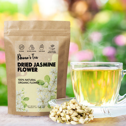 Dried Jasmine Flower Tea Organic Natural Vegan NON-GMO Healthy Product of Thailand