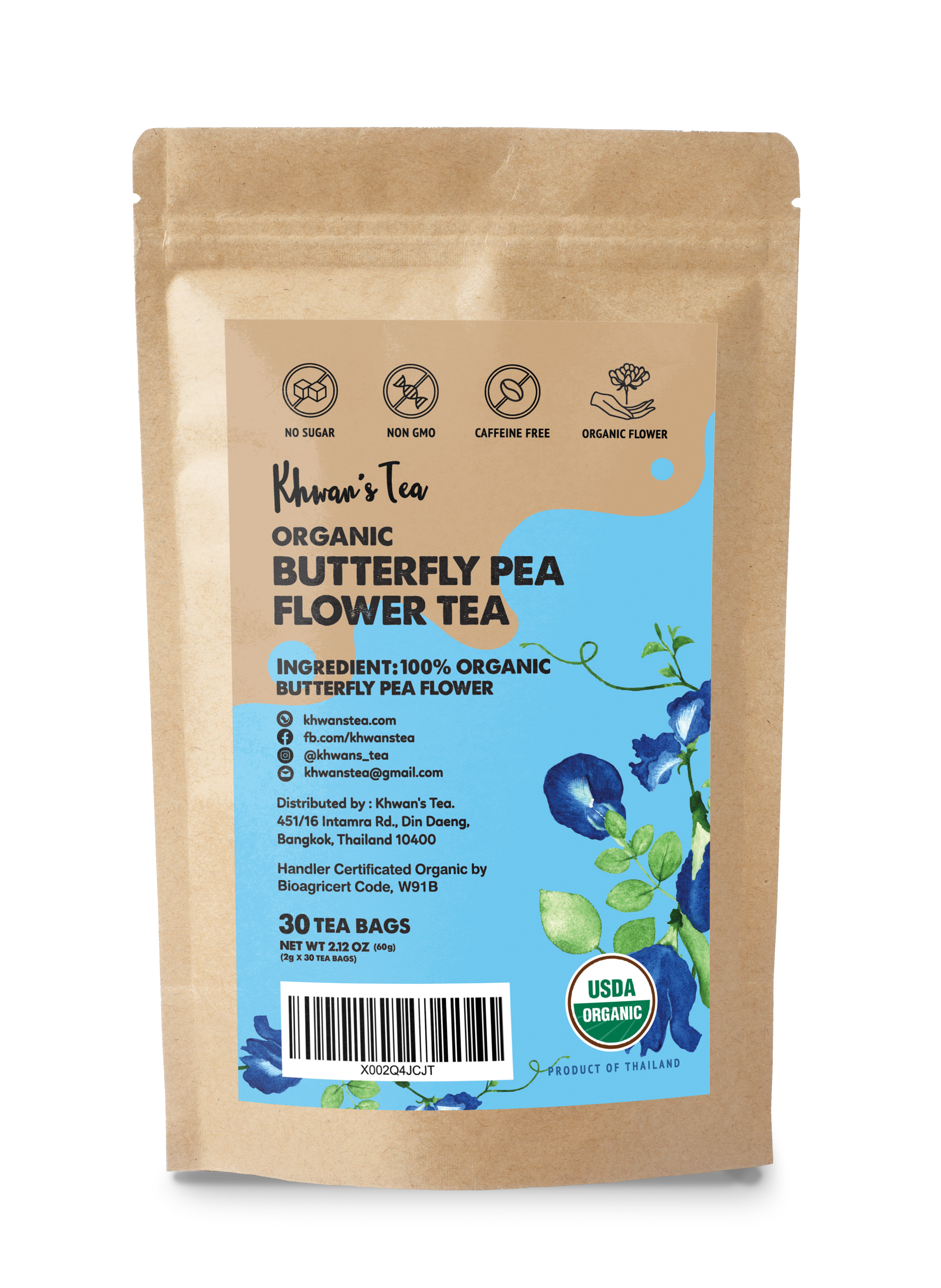 Butterfly Pea Flower Tea 30 Bags